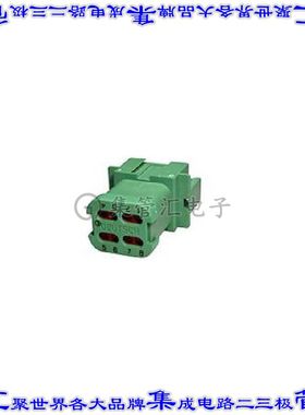 DT04-08PC-CE01 矩形连接器外壳8POS插座2排公形引脚绿色自由悬挂