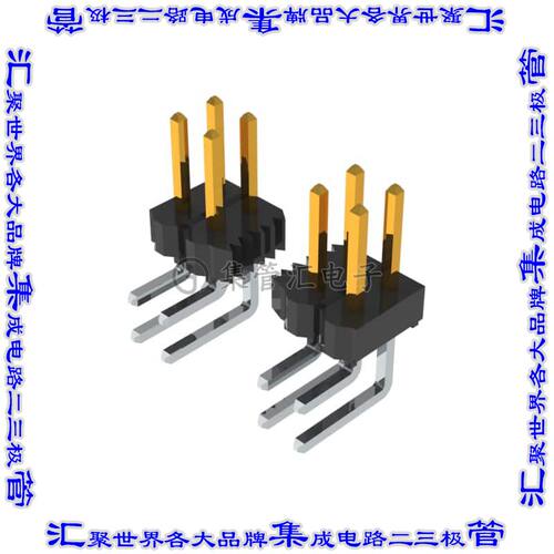 TSW-111-08-S-D-RA 针座连接器22POS接头2排2.54mm公形插针通孔直