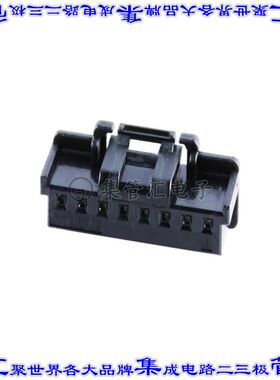 5023510801 矩形连接器外壳8POS插座2mm母形插口黑色自由悬挂