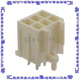 179841-1 针座连接器6POS接头2排3.96mm公形插针通孔直针锡