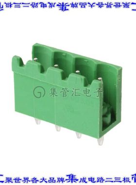 OSTOQ045350 端子块连接器4POS接头公引脚带罩5.08mm垂直焊接