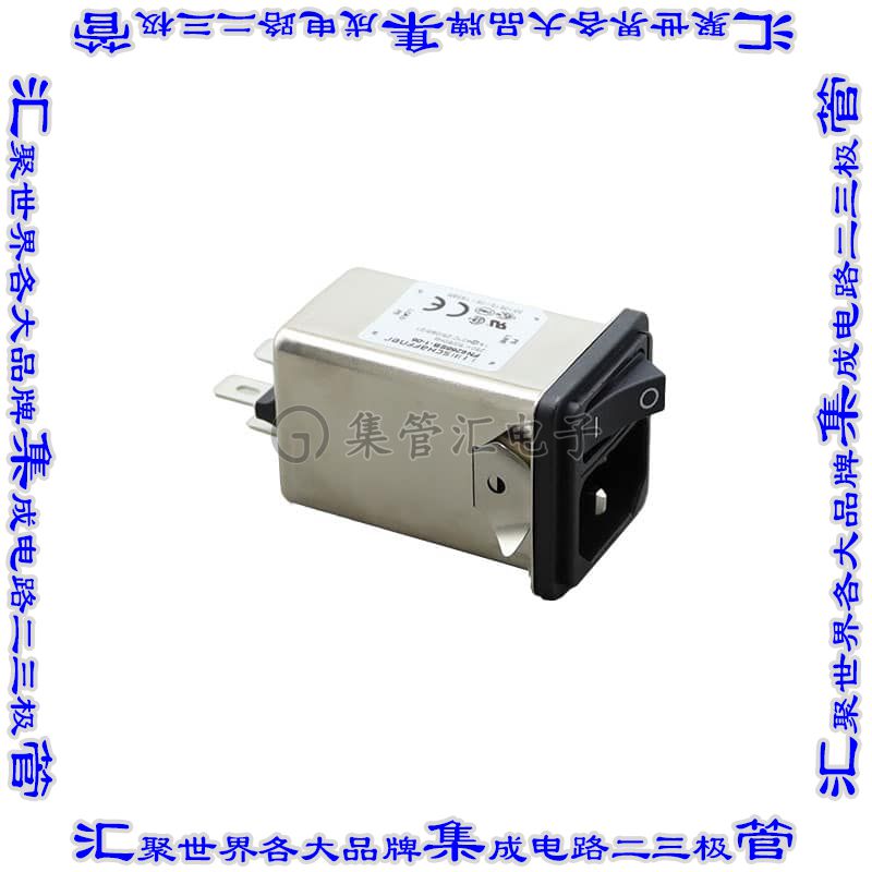 FN9266SB-1-06 电源接入连接器3POS插座公插片模块IEC320-C14面板