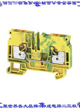 1991810000 端子块连接器2POS接地地面8.1mm绿色黄色8-22AWG