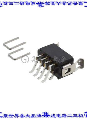 M80-6660842 针座连接器8POS接头2排2mm公形插针表贴SMD镀金