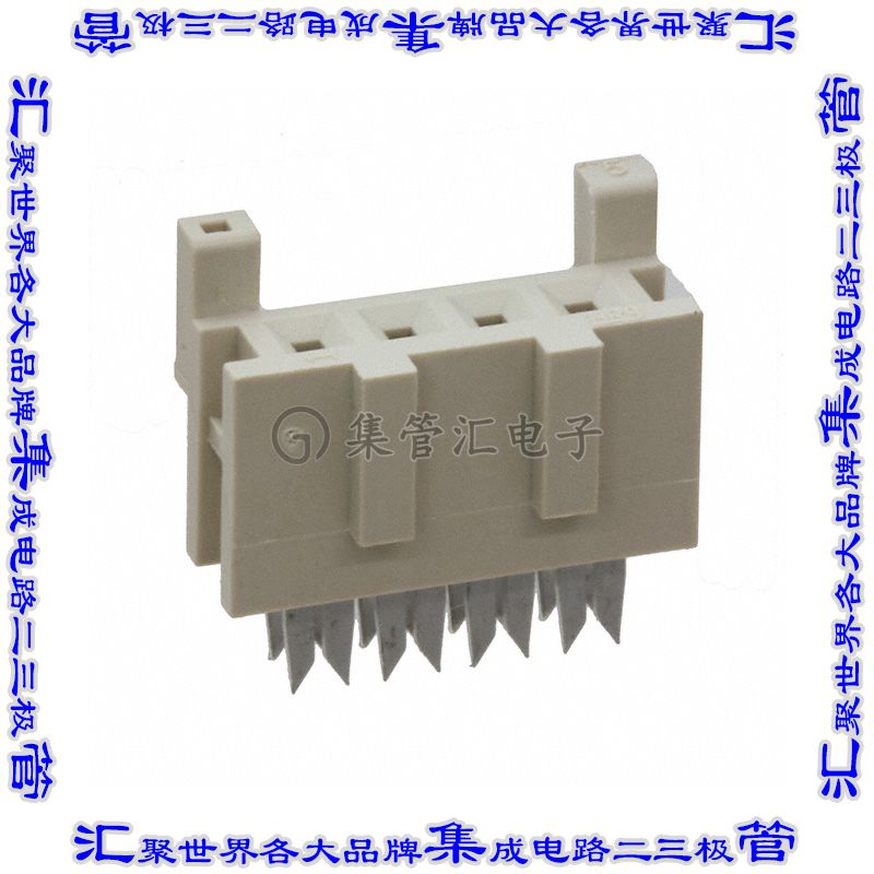 DF1-4S-2.5R24(05) 矩形连接器4POS插口2.5mm母插口棕色IDC锡自由