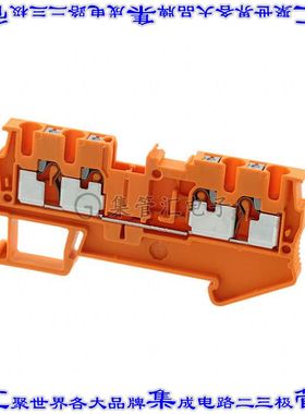 3001373 端子块连接器4POS馈通式5.2mm橙色12-26AWG