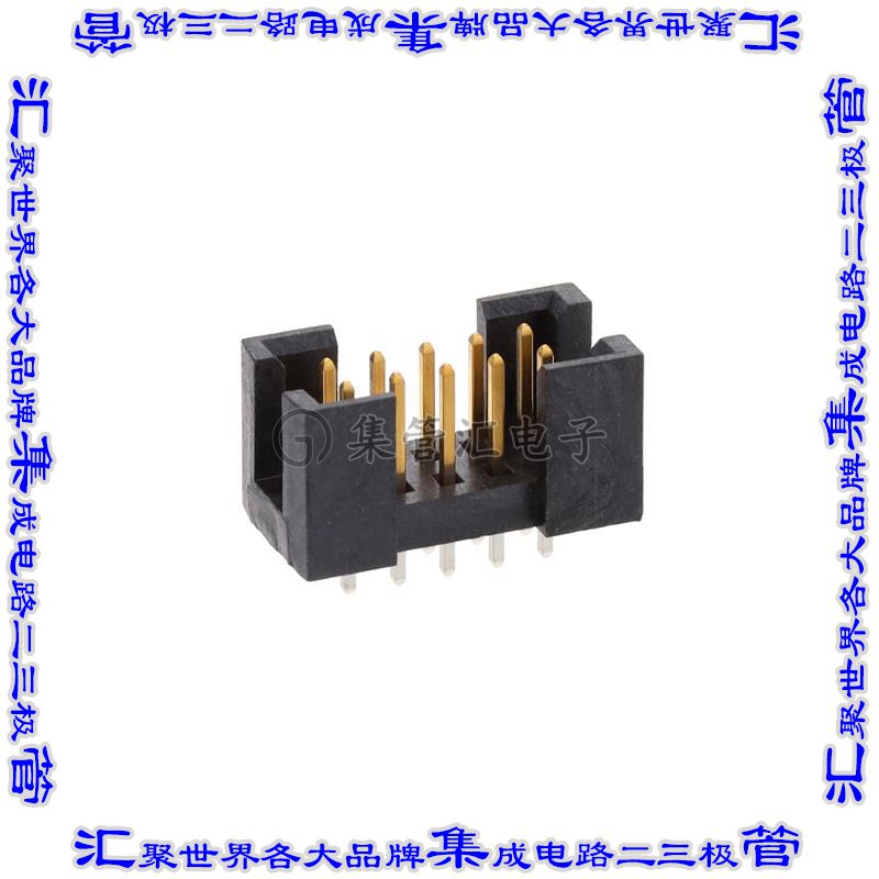 TSSH-105-01-S-D 针座连接器10POS接头2排2.54mm公形插针通孔直针