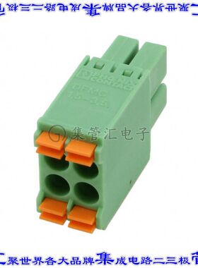 1790108 端子块连接器4POS插头母插口2排3.5mm绿色自由悬挂