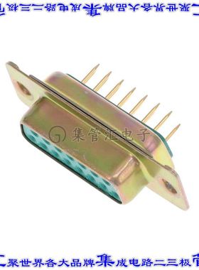 DAM15S300 连接器15POS插座母插口2排D-Sub通孔