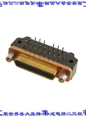 MDM-31PCBRP 连接器31POS插头公引脚4排D-TYPE型面板安装通孔直角