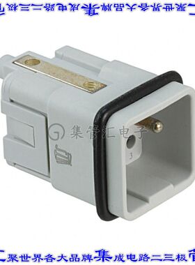 1102195-1 连接器5+接地无触头嵌件公头压接