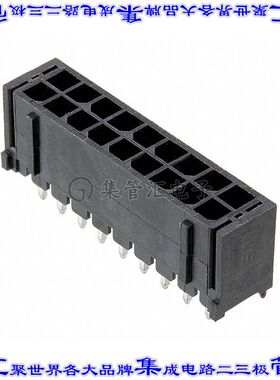 66201821122 针座连接器18POS接头2排3mm公形插针通孔直针锡
