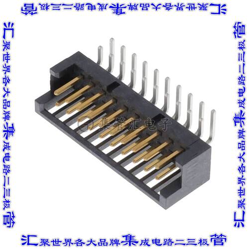 TSSH-110-01-S-D-RA 针座连接器20POS接头2排2.54mm公形插针通孔