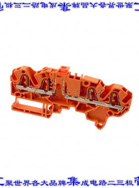 1SNK705331R0000 端子块连接器4POS断连5.2mm橙色12-26AWG