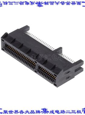 PCIE-064-02-F-D-EMS2-BG 卡边缘连接器64POS母头2排1mm黑色镀金