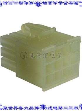 172341-1 矩形连接器外壳12POS插头3排4.14mm天然色自由悬挂