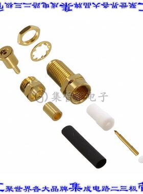 132220RP 同轴连接器RP-SMA插孔公引脚焊接50欧姆面板安装