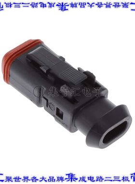 DT06-2S-TE82 矩形连接器外壳2POS插头母形插口黑色自由悬挂