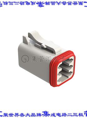 AT06-6S-WHT 矩形连接器外壳6POS插头2排母形插口白色自由悬挂