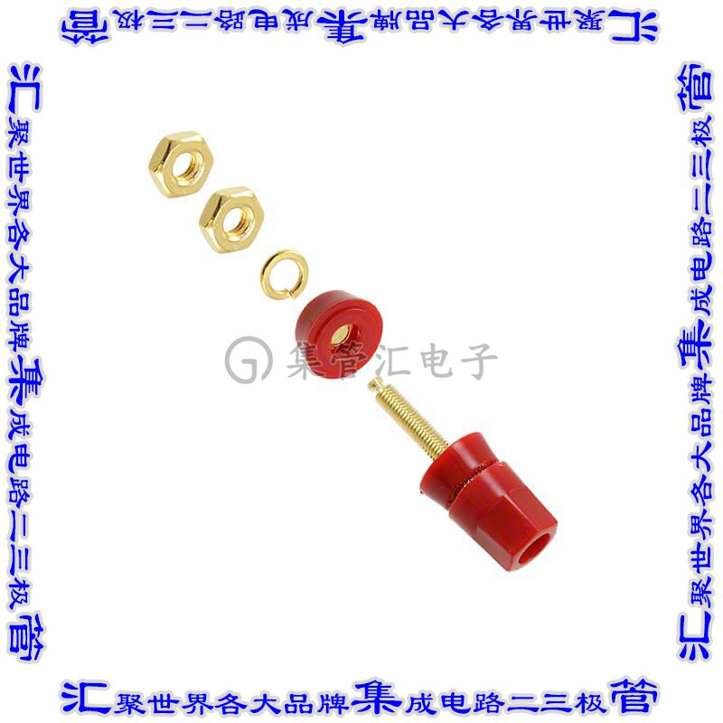 7016 接插件连接器CONN BIND POST HEX RED