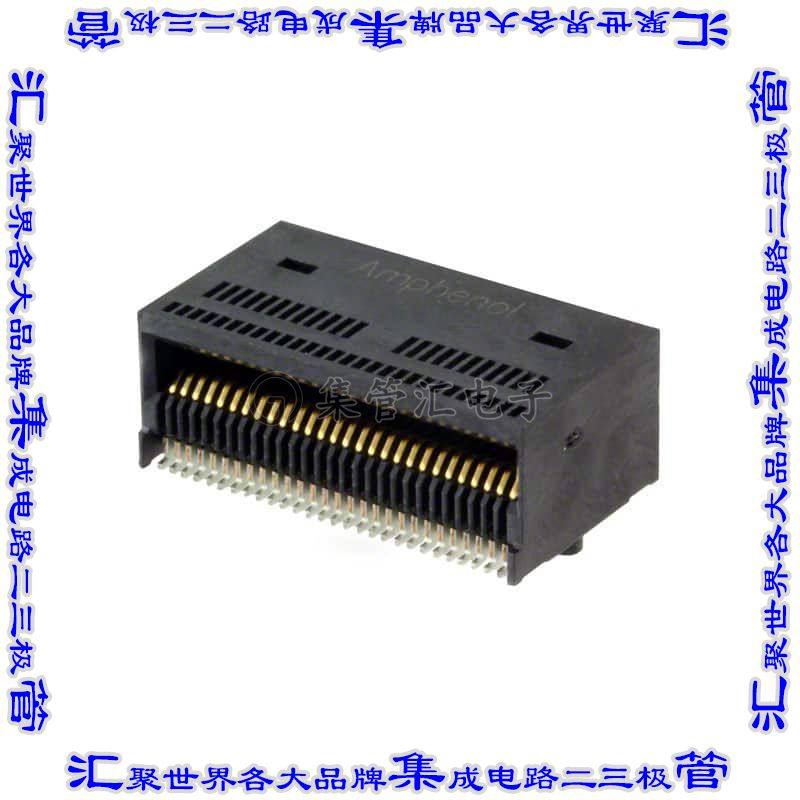 U99-C056-200T 插拔式连接器56POS插头CFP4焊接镀金