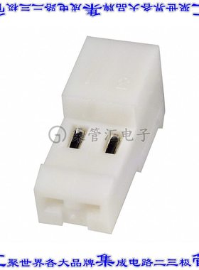 3-640441-2 矩形连接器2POS插座2.54mm母插口白色IDC锡自由悬挂直