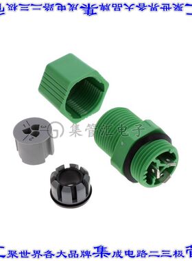 1640663 圆形连接器3POS面板直通式焊接片锡面板安装