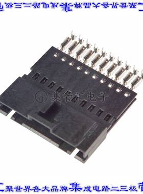 5-103945-9 矩形连接器10POS插头2.54mm公引脚黑色IDC镀金自由悬