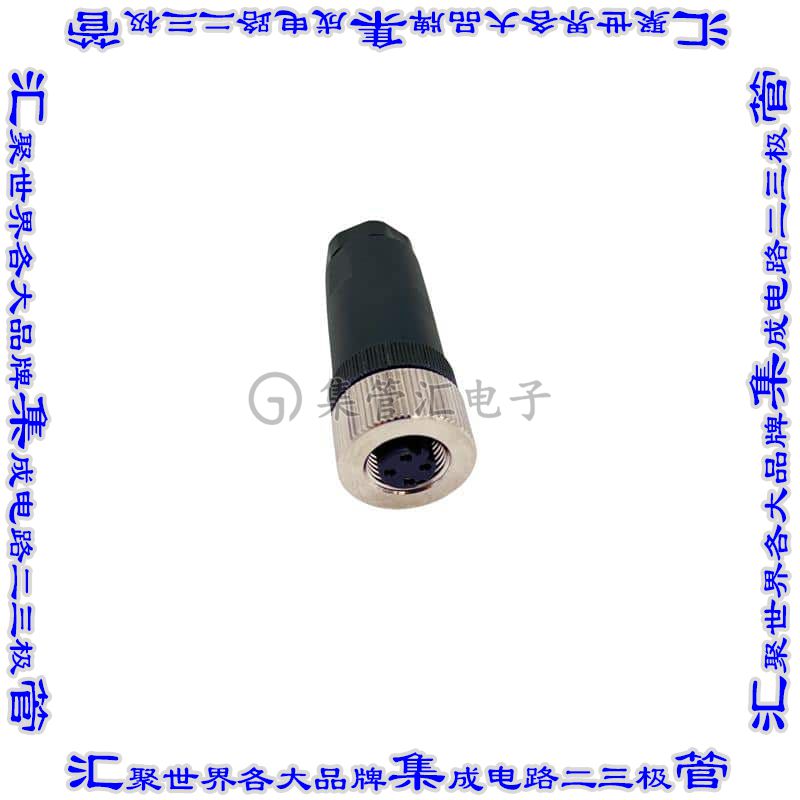858FD04-203RBU1 圆形连接器4POS插头母插口螺钉镀金自由悬挂