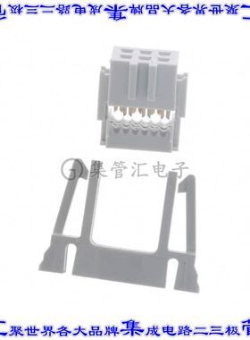 71600-606LF 矩形连接器6POS插座2排2.54mm母插口灰色IDC镀金自由