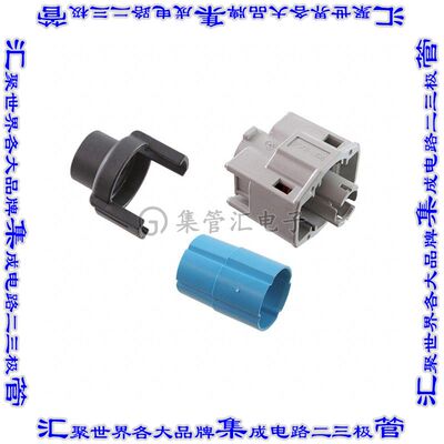 DTSK06-1-08SA 圆形连接器1(电源)插头外壳用于公插针灰色自由悬
