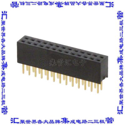 20021311-00026T4LF 针座连接器26POS插座2排1.27mm母形插口通孔