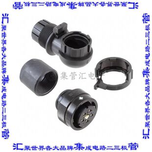 JN2FW05FH1 圆形连接器5(4电源+PE)插头母插口焊杯银自由悬挂直角