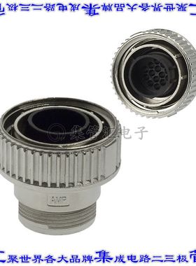 208486-3 圆形连接器14POS插头外壳用于公插针银色自由悬挂耦合螺