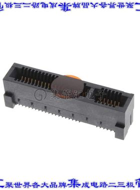 HSEC8-125-01-S-DV-A-K-TR 卡边缘连接器50POS母头2排0.8mm黑色镀