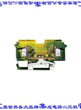 283-607 端子块连接器2POS接地地面12.0mm绿色黄色6-24AWG