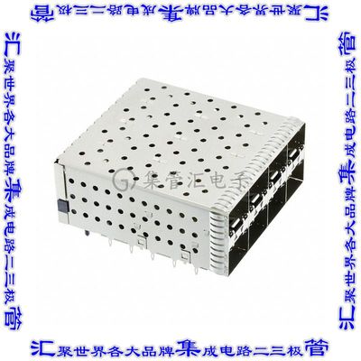 1-2007394-6 插拔式连接器160(20x8)插座成组(2x4)SFP+通孔直角压