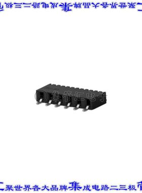 2307727-6 针座连接器6POS插座2mm母形插口表贴SMD镀金