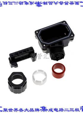 JN13FJ06SN2 矩形连接器6POS插头母插口黑色压接镀金面板安装通孔