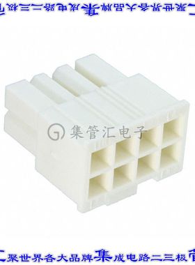 1586765-8 矩形连接器外壳8POS插座2排4.2mm母形插口白色自由悬挂