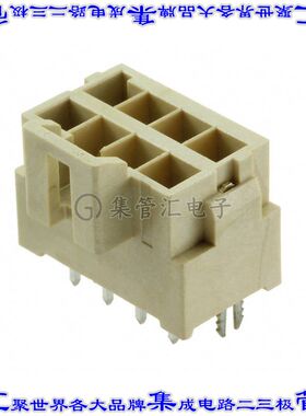 1722992208 针座连接器8POS接头2排3.5mm公形插针通孔直针镀金
