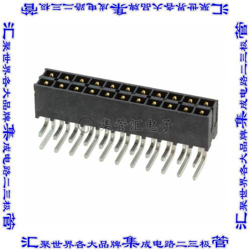IPT1-111-01-S-D-RA 针座连接器22POS接头2排2.54mm公形插针通孔