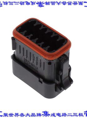 IT06-12SA-024-N 矩形连接器外壳12POS插头2排母形插口黑色自由悬