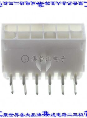 1-770972-0 针座连接器12POS接头2排4.14mm公形插针通孔直角锡