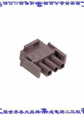 1-350766-1 矩形连接器外壳3POS插头棕色自由悬挂