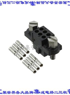 M80-4800642 矩形连接器6POS插座2排2mm母插口黑色压接镀金自由悬