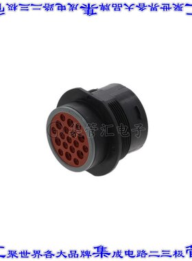 HDP24-24-19PN 圆形连接器19POS插座外壳用于公插针黑色面板安装