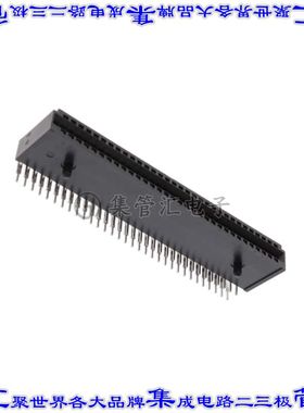 10053363-201LF 卡边缘连接器64(电源)母头2排2.54mm黑色镀金