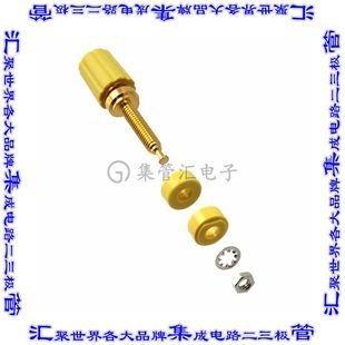 KNURLED 675791 POST BIND YELLOW 接插件连接器CONN