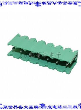 395215007 0395215007端子块连接器7POS接头公引脚带罩5mm绿色垂
